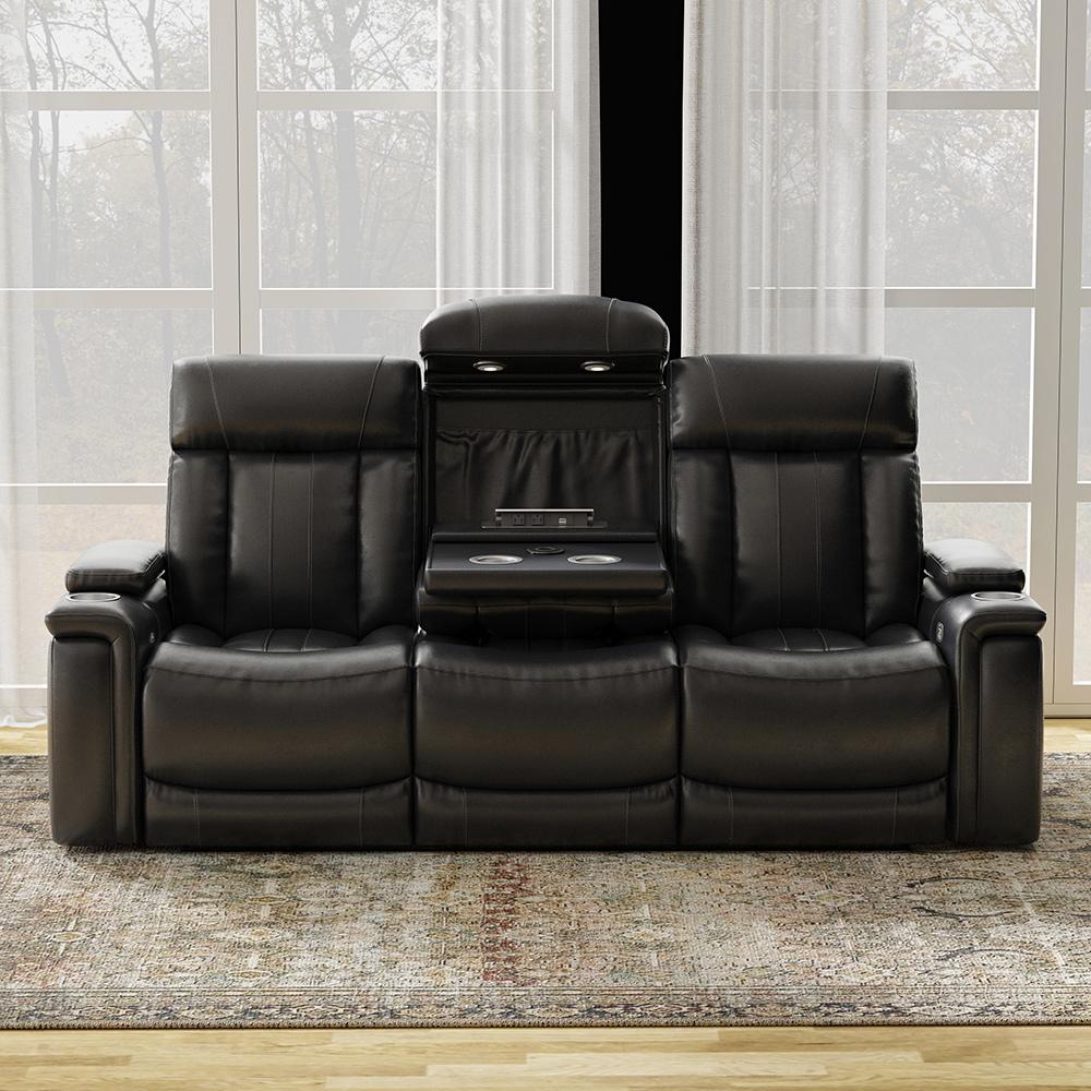 Parker House - Royce - Midnight Power Reclining Sofa and Loveseat - MROY-32PH-MID view 5