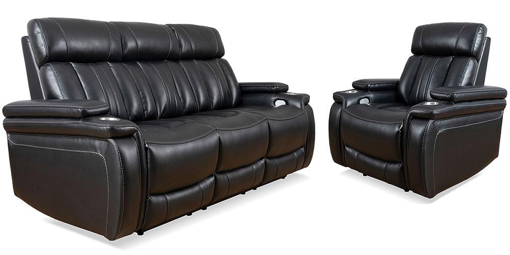 Parker House - Royce - Midnight Power Reclining Sofa and Recliner - MROY-31PH-MID view 1