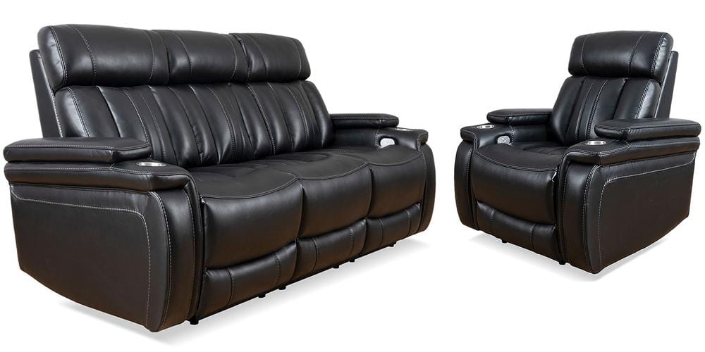 Parker House - Royce - Midnight Power Reclining Sofa and Recliner - MROY-31PH-MID view 3