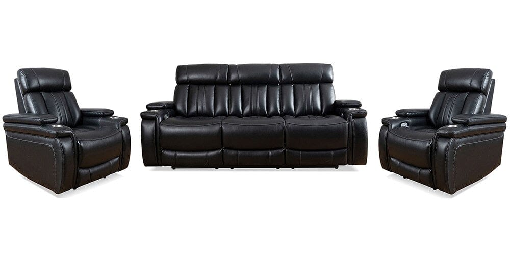 Parker House - Royce - Midnight Power Reclining Sofa and Two Recliners - MROY-311PH-MID view 1