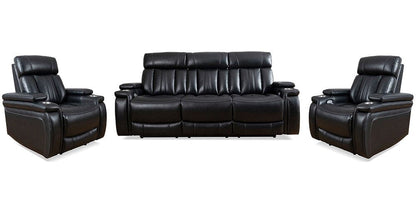 Parker House - Royce - Midnight Power Reclining Sofa and Two Recliners - MROY-311PH-MID view 1