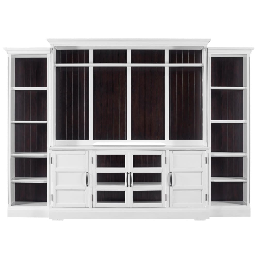 Parker House - Shoreham - Effortless White 4 piece Entertainment Wall - SHO-4PC-ENT-WALL-EFW view 3