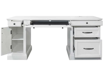 Parker House - Shoreham - Effortless White Pedestal Desk - SHO#480-3-EFW view 3
