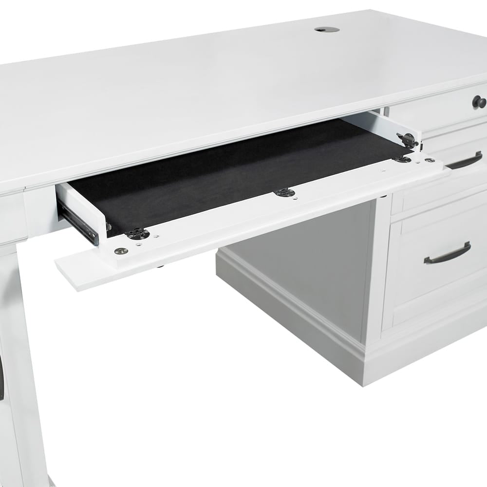 Parker House - Shoreham - Effortless White Pedestal Desk - SHO#480-3-EFW view 5