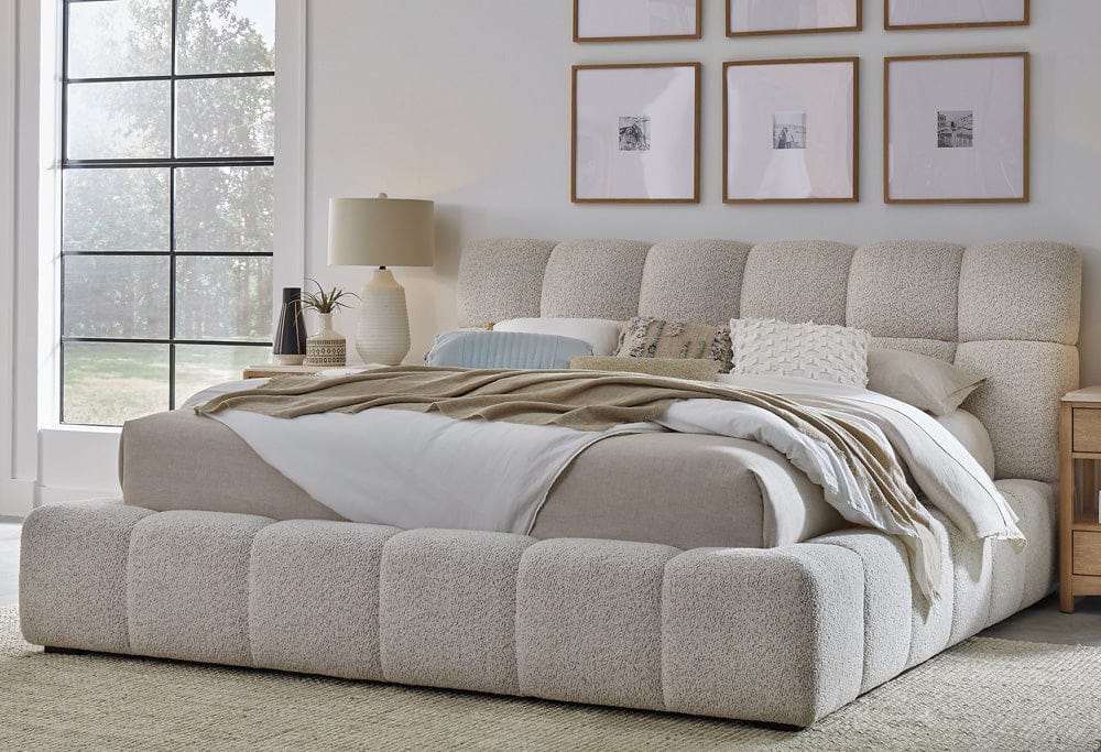 Parker House - Sleep Escape - Fluffy River Rock Queen Upholstered Bed - BESC#8000-3-FYRR view 7
