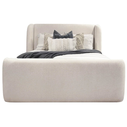 Parker House - Sleep Shiloh - White Mocha Queen Wingback Upholstered Bed - White Mocha - BSHI#8000-3-WHMC view 7