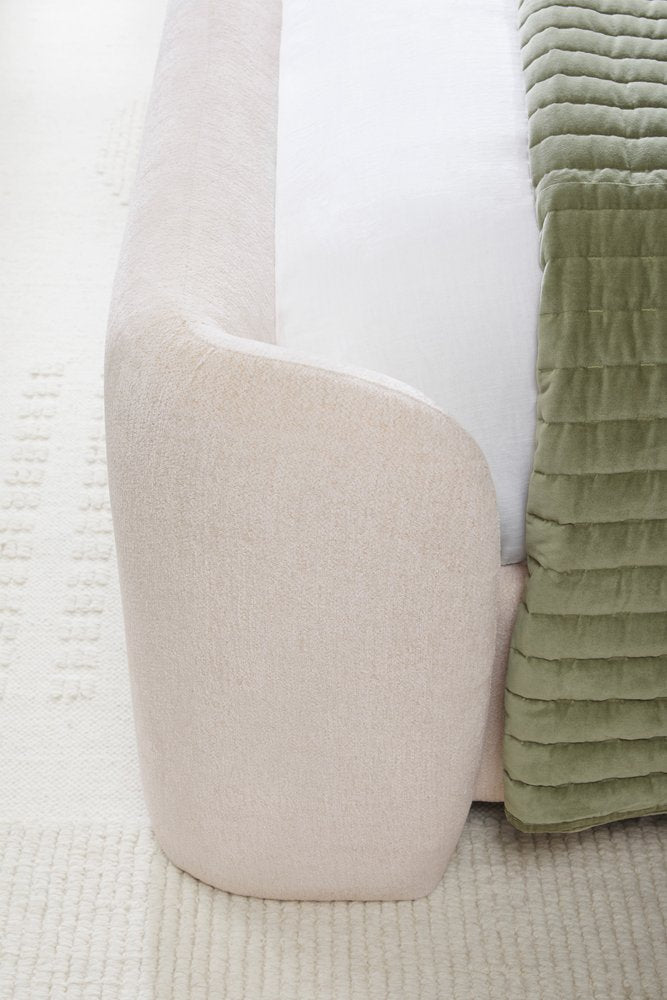 Parker House - Sleep Shiloh - White Mocha Queen Wingback Upholstered Bed - White Mocha - BSHI#8000-3-WHMC view 11