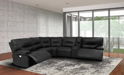 Parker House - Spartacus Black 6-Piece Sectional - Package A - MSPA-PACKA(H)-BLC view 2