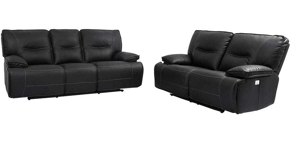 Parker House - Spartacus - Black Power Reclining Sofa and Loveseat - MSPA-32PH-BLC view 1