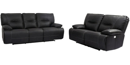 Parker House - Spartacus - Black Power Reclining Sofa and Loveseat - MSPA-32PH-BLC view 1