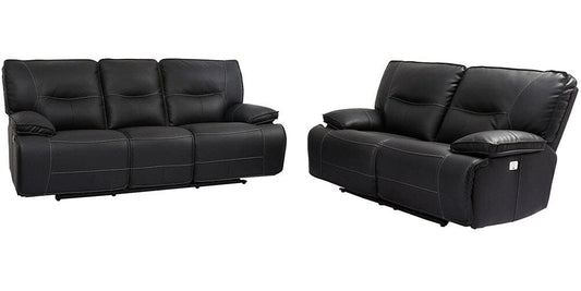 Parker House - Spartacus - Black Power Reclining Sofa and Loveseat - MSPA-32PH-BLC view 1