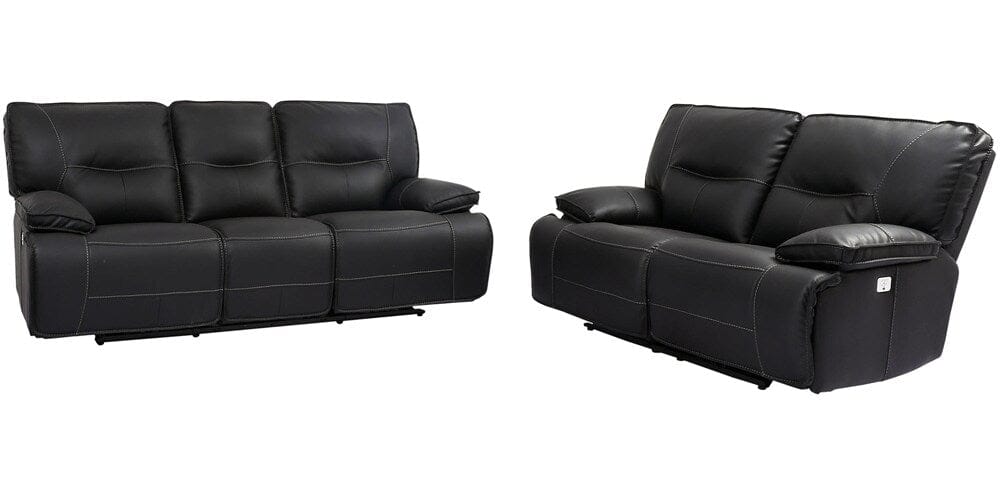 Parker House - Spartacus - Black Power Reclining Sofa and Loveseat - MSPA-32PH-BLC view 3
