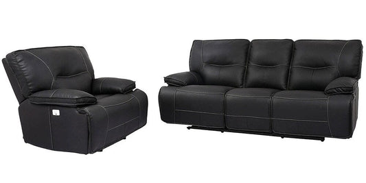 Parker House - Spartacus - Black Power Reclining Sofa and Recliner - MSPA-31PH-BLC view 1