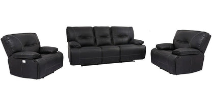 Parker House - Spartacus - Black Power Reclining Sofa and Two Recliners - MSPA-311PH-BLC view 1