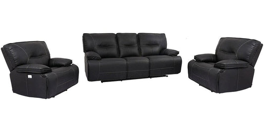 Parker House - Spartacus - Black Power Reclining Sofa and Two Recliners - MSPA-311PH-BLC view 1