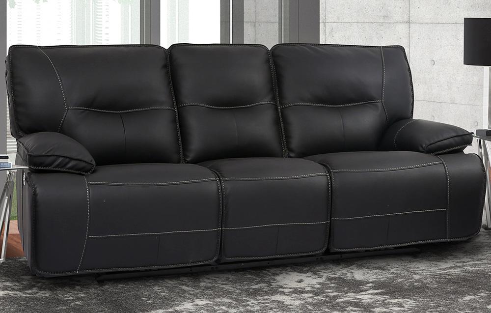 Parker House - Spartacus - Black Power Reclining Sofa and Two Recliners - MSPA-311PH-BLC view 2