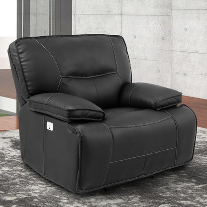 Parker House - Spartacus - Black Power Reclining Sofa and Two Recliners - MSPA-311PH-BLC view 3