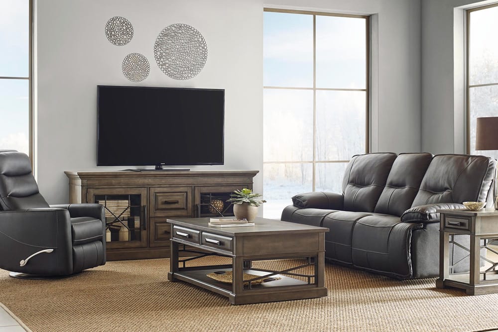 Parker House - Spartacus - Black Power Reclining Sofa Loveseat and Recliner - MSPA-321PH-BLC view 6