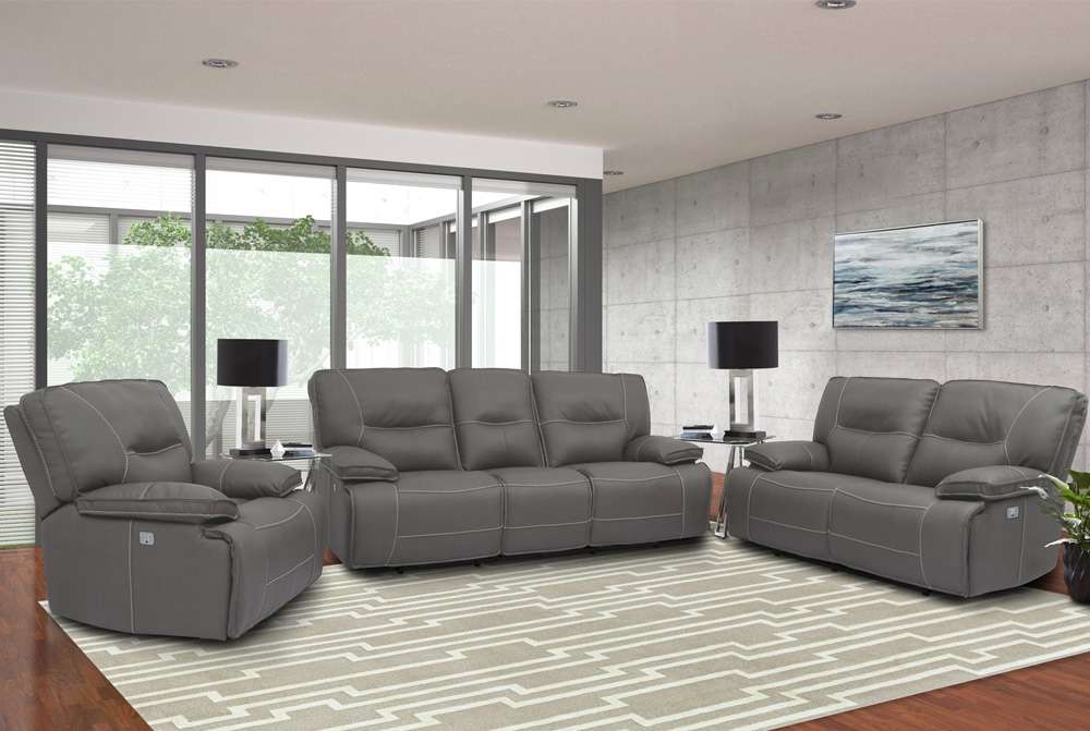Parker House - Spartacus - Haze Power Reclining Sofa Loveseat and Recliner - MSPA-321PH-HAZ view 4