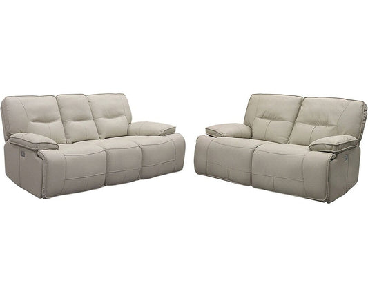 Parker House - Spartacus - Oyster Power Reclining Sofa and Loveseat - MSPA-32PH-OYS view 1