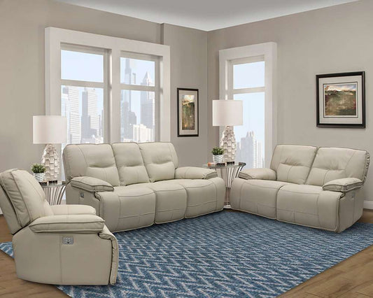 Parker House - Spartacus - Oyster Power Reclining Sofa Loveseat and Recliner - MSPA-321PH-OYS view 2