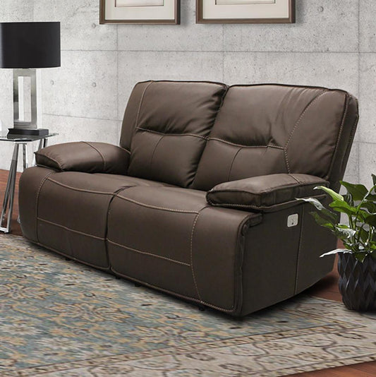 Parker House - Spartacus Power Loveseat in Chocolate - MSPA822PH-CHO view 1