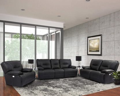 Parker House - Spartacus Power Sofa in Black - MSPA832PH-BLC view 2
