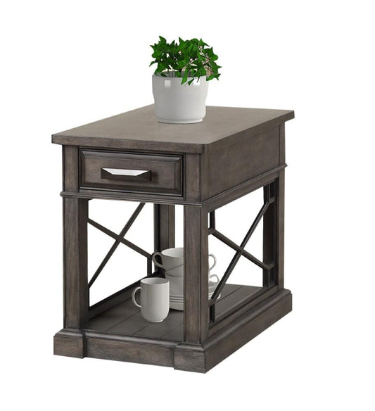Parker House - Sundance Chairside Table in Smokey Grey - SUN06-SGR view 1