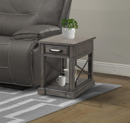 Parker House - Sundance Chairside Table in Smokey Grey - SUN06-SGR view 2