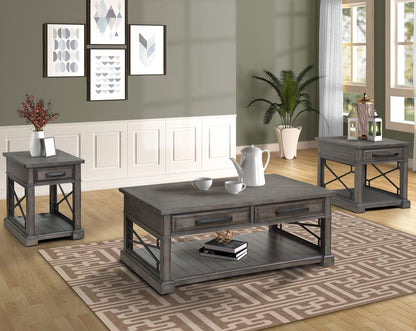 Parker House - Sundance Chairside Table in Smokey Grey - SUN06-SGR view 3