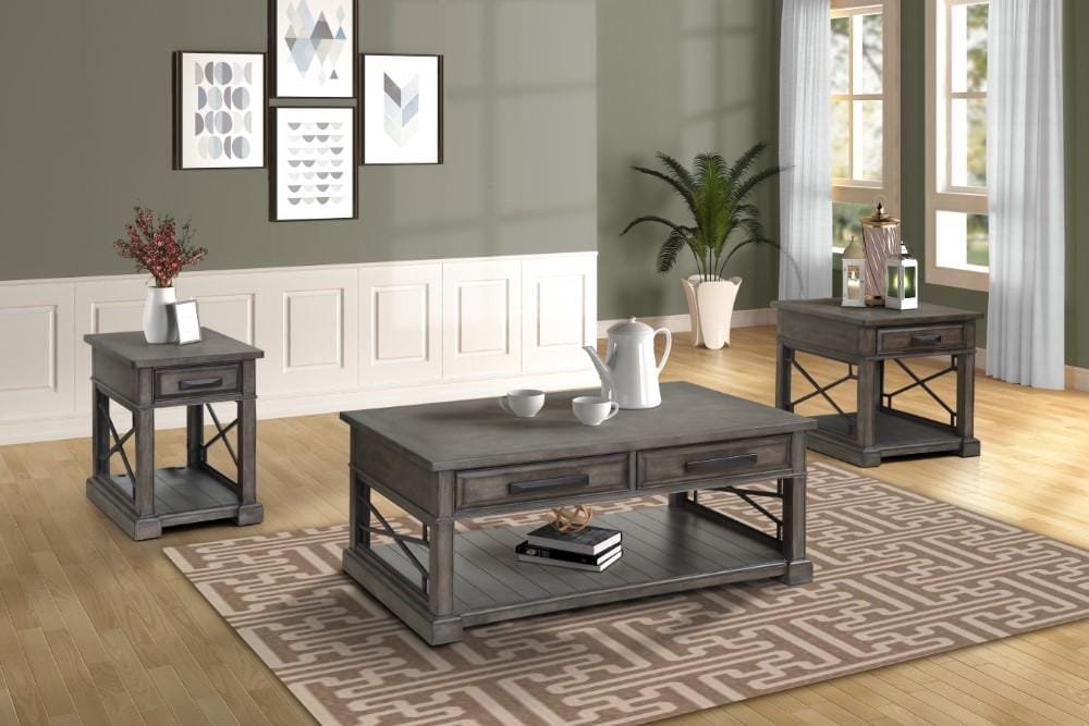 Parker House - Sundance Cocktail Table in Smokey Grey - SUN01-SGR view 3