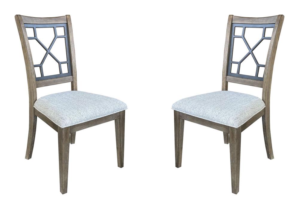 Parker House - Sundance Dining - Sandstone Grid Dining Chair (Set of 2) - DSUN#2018-2-SS_CLOSEOUT veiw 1