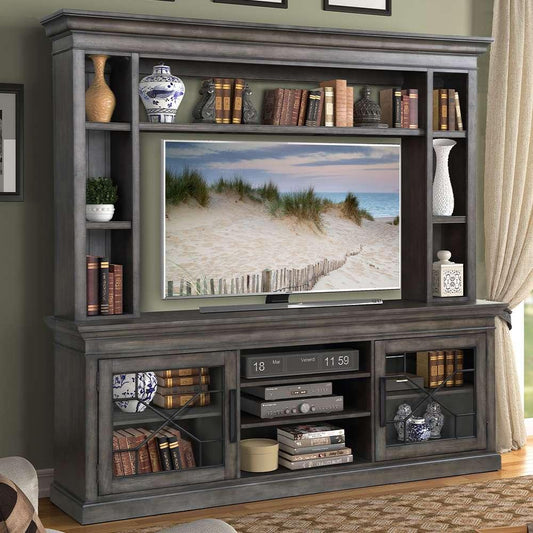 Parker House - Sundance Smokey Grey 92 in. Console with Hutch - SUN92-3-SGR view 2