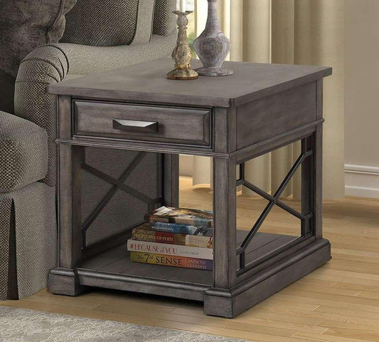 Parker House - Sundance Smokey Grey End Table - SUN02-SGR veiw 1