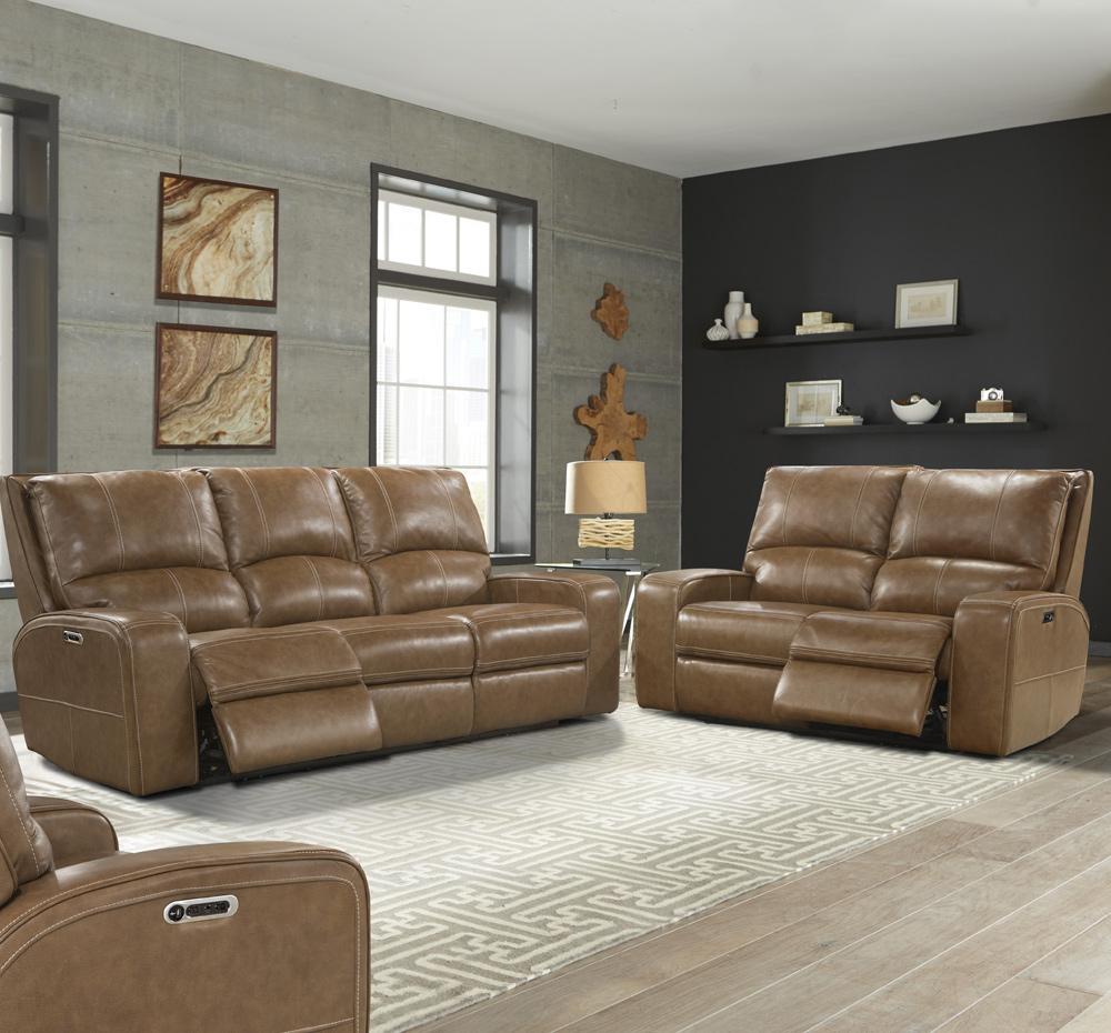 Parker House - Swift - Bourbon Power Reclining Sofa and Loveseat - MSWI-32PH-BOU view 3