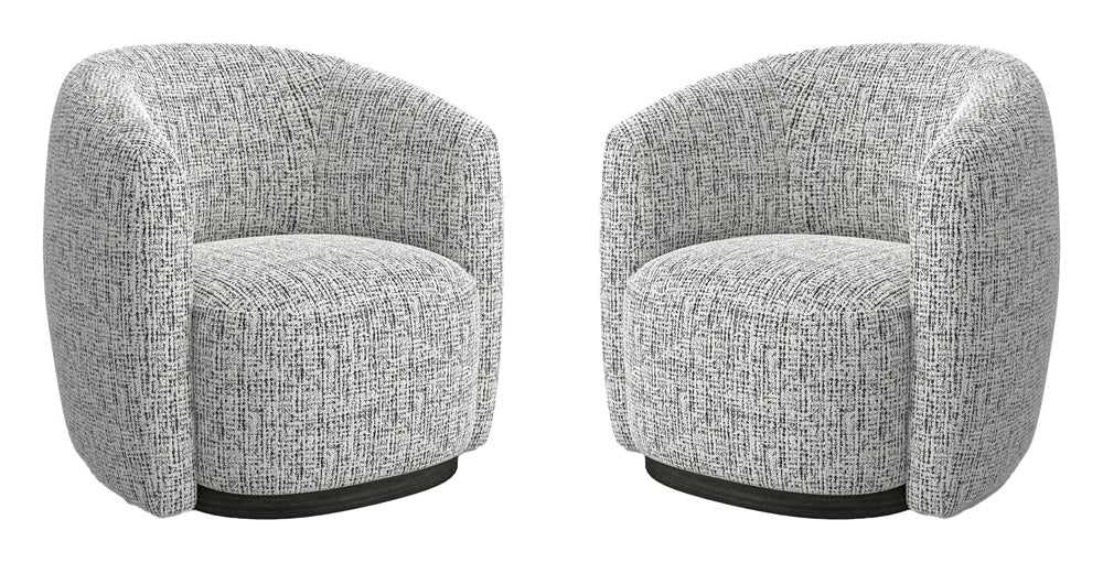 Parker House - Tatum - Nightshade Swivel Accent Chair (Set of 2) - STAT#912S-2-NTSH view 1