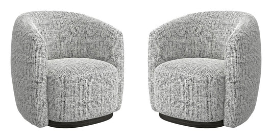 Parker House - Tatum - Nightshade Swivel Accent Chair (Set of 2) - STAT#912S-2-NTSH view 1