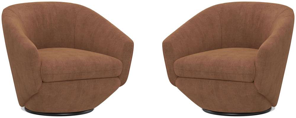 Parker House -  The Twist - Elise Rust Swivel Chair (Set of 2) - STWI#912S-2-ELRS veiw 1