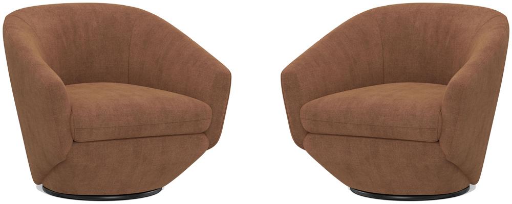 Parker House -  The Twist - Elise Rust Swivel Chair (Set of 2) - STWI#912S-2-ELRS veiw 3