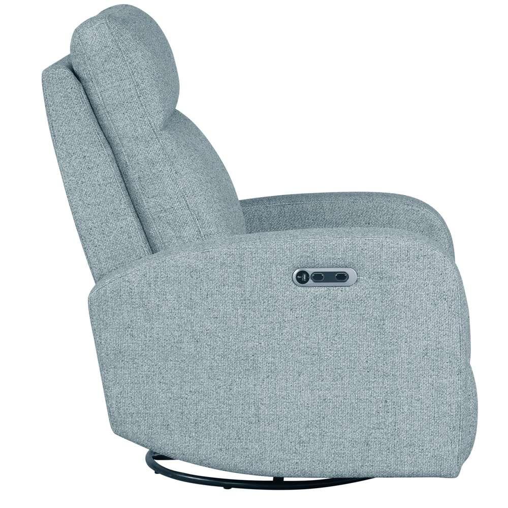 Parker House -  Thriller - Natural Beauty Blue Power Swivel Glider Recliner (Set of 2) - MTHR#812GSP-2-NBB veiw 4