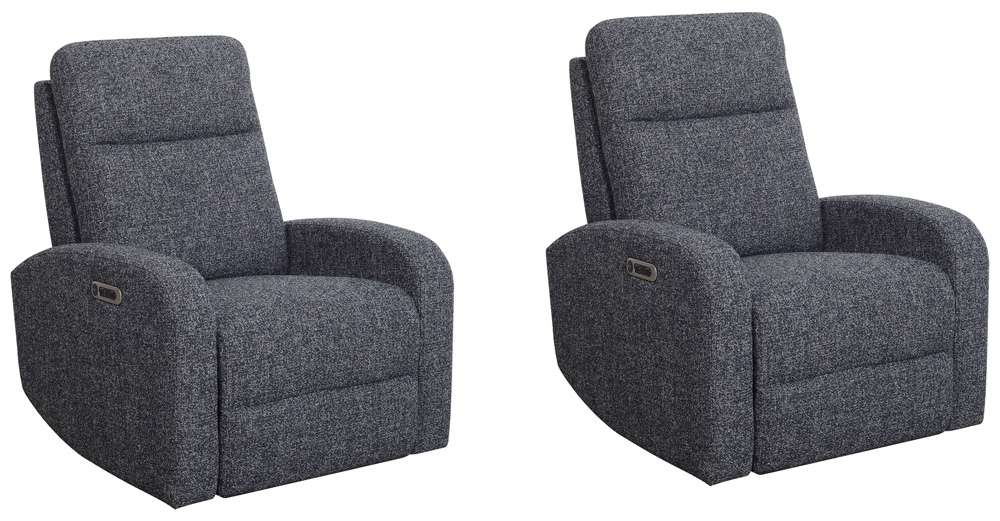 Parker House -  Thriller - Natural Beauty Denim Power Swivel Glider Recliner (Set of 2) - MTHR#812GSP-2-NBD view 1
