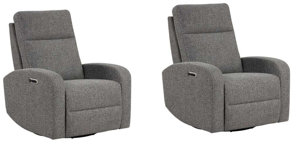 Parker House -  Thriller - Natural Beauty Grey Power Swivel Glider Recliner (Set of 2) - MTHR#812GSP-2-NBG view 1