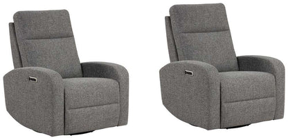 Parker House -  Thriller - Natural Beauty Grey Power Swivel Glider Recliner (Set of 2) - MTHR#812GSP-2-NBG view 1