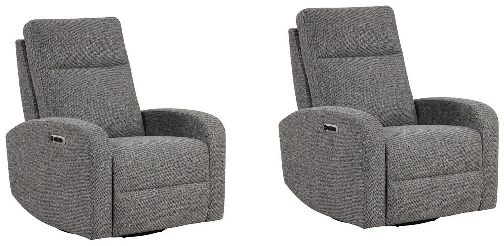 Parker House -  Thriller - Natural Beauty Grey Power Swivel Glider Recliner (Set of 2) - MTHR#812GSP-2-NBG view 2