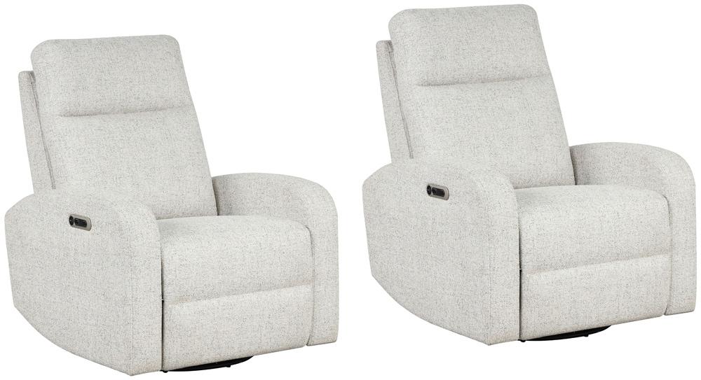 Parker House -  Thriller - Natural Beauty Quartz Power Swivel Glider Recliner (Set of 2) - MTHR#812GSP-2-NBQ view 3