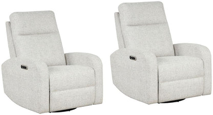 Parker House -  Thriller - Natural Beauty Quartz Power Swivel Glider Recliner (Set of 2) - MTHR#812GSP-2-NBQ view 3