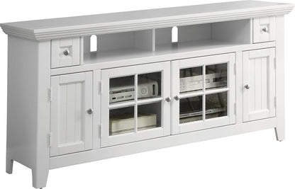 Parker House - Tidewater 62in TV Console in Vintage White - TID#62 view 1