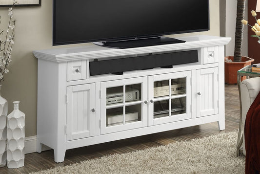 Parker House - Tidewater 62in TV Console in Vintage White - TID#62 view 2