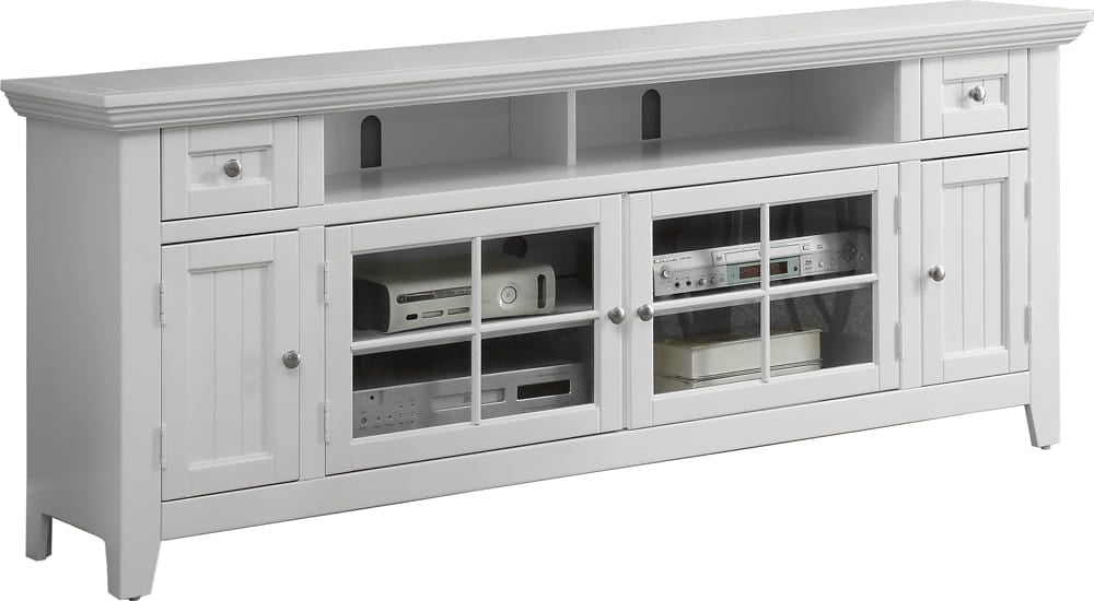 Parker House - Tidewater 72in TV Console in Vintage White - TID#72 view 1