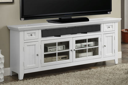 Parker House - Tidewater 72in TV Console in Vintage White - TID#72 view 2